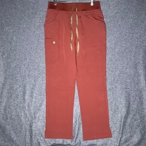 FIGS Kade High Waist Cargo Scrub Pants Clay Pink W22SW2024 Womens Medium NWT